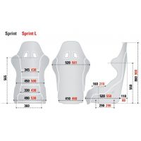 Εσωτερικό κάθισμα Sprint L Sparco