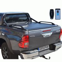 SMART ΡΟΛΟ ΑΛΟΥΜΙΝΙΟΥ ΗΛΕΚΤΡΙΚΟ ΜΕ ΕΡΓΟΣΤΑΣΙΑΚΟΥ ΤΥΠΟΥ ΣΙΔΕΡΕΝΙΟ ROLL-BAR ΚΑΙ ΚΟΥΠΑΣΤΕΣ SMART 7000E-ROLL+RB 416BL+KOUP 90BL TOYOTA HILUX REVO 2016+&amp;HILUX 2021+