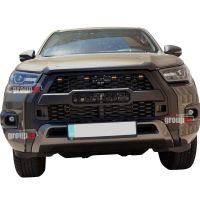 ΕΜΠΡΟΣΘΙΑ ΜΑΣΚΑ, ΜΕΓΑΛΗ ΜΕ LED GRILLE 809LED TOYOTA HILUX INVINCIBLE 2021+