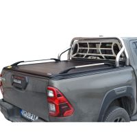 ΚΑΠΑΚΙ ΚΑΡΟΤΣΑΣ ΡΟΛΟ ΑΛΟΥΜΙΝΙΟΥ ΜΕ ΒΑΡΕΟΣ ΤΥΠΟΥ INOX ROLL-BAR, ΑΨΙΔΑ ΤΖΑΜΙΟΥ ΚΑΙ ΚΟΥΠΑΣΤΕΣ TEK 2 MAX 9080 ROLL+RB 405+KOUP 115 TOYOTA HILUX REVO 2016+&amp;HILUX 2021+