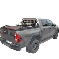 ΚΑΠΑΚΙ ΚΑΡΟΤΣΑΣ ΡΟΛΟ ΑΛΟΥΜΙΝΙΟΥ ΜΕ ΒΑΡΕΟΣ ΤΥΠΟΥ INOX ROLL-BAR, ΑΨΙΔΑ ΤΖΑΜΙΟΥ ΚΑΙ ΚΟΥΠΑΣΤΕΣ TEK 2 MAX 9080 ROLL+RB 405+KOUP 115 TOYOTA HILUX REVO 2016+&amp;HILUX 2021+