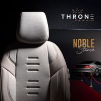 Καλύμματα Αυτοκινήτου Otom "Throne" Universal Λινό Ύφασμα / Rachel / Δερματίνη Σετ Εμπρός / Πίσω 11 Τεμαχίων Μπεζ THR-104
