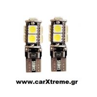 Λάμπα T10 Canbus Καρφί  9-SMD