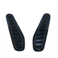 Αεραγωγοί Καπό Αυτοκόλλητοι Universal Τύπου Bmw GTR Μαύροι 33 x 11 x 1.5cm 2 Τεμάχια