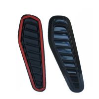 Αεραγωγοί Καπό Αυτοκόλλητοι Universal Τύπου Bmw GTR Μαύροι 33 x 11 x 1.5cm 2 Τεμάχια