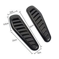 Αεραγωγοί Καπό Αυτοκόλλητοι Universal Τύπου Bmw GTR Μαύροι 33 x 11 x 1.5cm 2 Τεμάχια