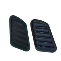 Αεραγωγοί Καπό Αυτοκόλλητοι Universal Τύπου Bmw GTR Μεγάλοι 18 x 15 x 33 x 1.5cm Μαύροι 2 Τεμάχια