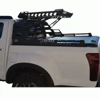 ΚΑΠΑΚΙ ΚΑΡΟΤΣΑΣ ΡΟΛΟ ΑΛΟΥΜΙΝΙΟΥ ΜΕ PREMIUM ROLL-BAR ΦΟΡΤΩΣΗΣ TEK 2 MAX 9080 ROLL+RB 430BAS ISUZU D-MAX 2012+ & 2016+