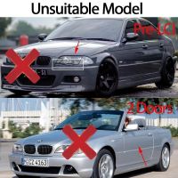 Καρδιές Μάσκας Για Bmw 3 E46 02-05 Sedan/Touring M4 Look Με Διπλή Γρίλια Tri-Color Μαύρο Γυαλιστερό 2 Τεμάχια