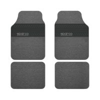 Μοκέτα-Πατάκι Ανθρακί με Λάστιχο 4τμχ Sparco