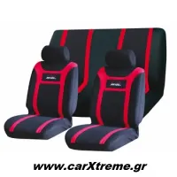 Καλύμματα Αυτοκινήτου Super Speed Μαύρο - Κόκκινο