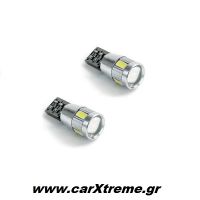Λαμπάκια Led Τ10 6SMD Canbus