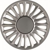 Τάσια Τροχών 16  Ασημί με Μαύρη Ρίγα 4τμχ G3