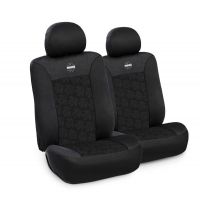 Κάλυμμα Καθισμάτων Πολυεστερικό Μαύρο-Λευκό 2τμχ Momo