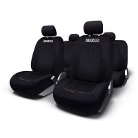 Κάλυμμα καθισμάτων μαύρο-γκρι 5τμχ Sparco