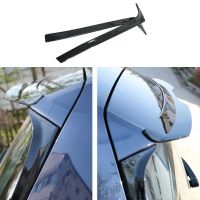 Αεροτομές Πρόσθετα Δεξιά Αριστερά Για VW Golf VII (7 & 7.5) 12-20 Μαύρο Γυαλιστερό Πλαστικό Για Standard Έκδοση 2 Τεμάχια