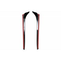 Αεροτομές Πρόσθετα Δεξιά Αριστερά Για VW Golf VII (7 & 7.5) 12-20 Μαύρο Γυαλιστερό Πλαστικό Για Standard Έκδοση 2 Τεμάχια