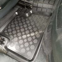 Πατάκια Σκαφάκια Universal 3D Από Λάστιχο TPE Rizline Μαύρα 4 Τεμάχια