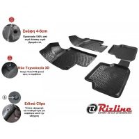 Πατάκια Σκαφάκια 3D Από Λάστιχο TPE Για Opel Insignia 2008-2017 Rizline 4 Τεμάχια Μαύρα