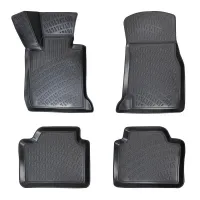Πατάκια Σκαφάκια 3D Από Λάστιχο TPE Για Bmw X1 Ε84 2009-2015 Rizline 4 Τεμάχια Μαύρα