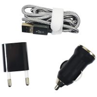 Travel Kit Φορτιστής 3 σε 1 Αυτοκινήτου & Σπιτιού