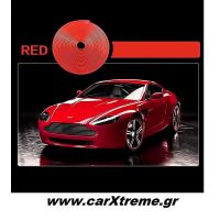 Διακοσμητική 3D Αυτοκόλλητη Ταινία για τις Ζάντες 4m Κόκκινο 52250