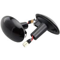 Πλαϊνά Φλας Φτερού Για Mini Cooper R55 / R56 / R57 / R58 / R59 Led Dynamic Φιμέ 2 Τεμάχια