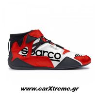 Sparco Apex Αγωνιστικά Παπούτσια Λευκό / Κόκκινο