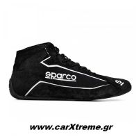 Sparco Slalom+ Fabric and Suede Αγωνιστικά Παπούτσια Μαύρο