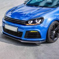 Μπροστινά Φανάρια Set Για Vw Golf VΙ (6) 08-12 DRL U-Type & Dynamic Φλας Μαύρα H7/H7 Με Μοτέρ VLand