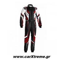 Sparco Φόρμα Kart Prime-K 002307NBRS Μαύρο/Λευκό/Κόκκινο