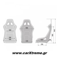 Sparco QRT R SKY Αγωνιστικό Κάθισμα Αυτοκινήτου 008012RNRSKY