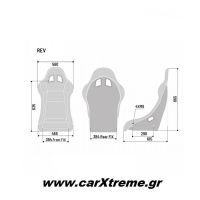 Sparco REV QRT Αγωνιστικό Κάθισμα Αυτοκινήτου 008014RNR
