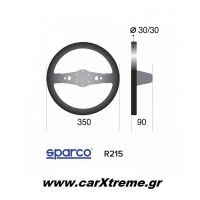 Sparco Τιμόνι Αυτοκινήτου R215 015R215CSN