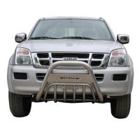 Isuzu D-Max '03>'07-  Εμπρόσθιος προφυλακτήρας ανοξείδωτος