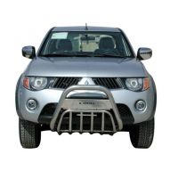 MITSUBISHI L200 '06> Εμπρόσθιος προφυλακτήρας 107 Inox-090 Inox