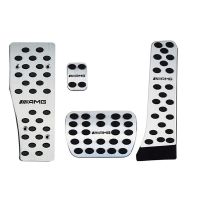 Πεντάλ Αλουμινίου Κουμπωτά Και Footrest AMG Style Για Mercedes-Benz W204 / W212 Αυτόματο Σετ 4 Τεμάχια