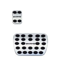 Πεντάλ Αλουμινίου Κουμπωτά Και Footrest AMG Style Για Mercedes-Benz W204 / W212 Αυτόματο Σετ 4 Τεμάχια