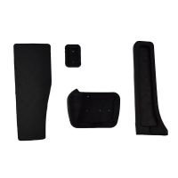 Πεντάλ Αλουμινίου Κουμπωτά Και Footrest AMG Style Για Mercedes-Benz W204 / W212 Αυτόματο Σετ 4 Τεμάχια