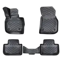 Πατάκια Σκαφάκια 3D Από Λάστιχο TPE Για Bmw X3 G01 2017+ Black Rizline 4  Τεμάχια Μαύρα