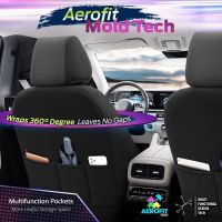 Καλύμματα Αυτοκινήτου Carbon Design Universal Jacquard / Rachel / Δερματίνη Σετ Εμπρός / Πίσω 11 Τεμαχίων Μαύρο - Γκρι CRB-3401