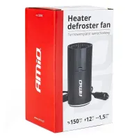 Αερόθερμο Αναπτήρα Αυτοκινήτου 12 Volt 150 Watt 13 Amper Μαύρο Χρώμα Amio 02898 , CH-07