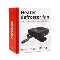 Αερόθερμο Αναπτήρα Αυτοκινήτου 12 Volt 150 Watt 13 Amper Μαύρο Χρώμα Amio 02537 , CH-04