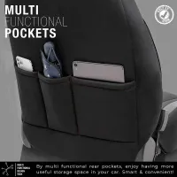 Καλύμματα Αυτοκινήτου Otom Limited Design Universal Jacquard / Lacost / Δερματίνη Σετ Εμπρός / Πίσω 11 Τεμαχίων Μαύρο Με Κόκκινες Ραφές LMT-101