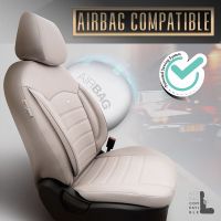 Καλύμματα Αυτοκινήτου Otom Inspire Design Universal Full Δερματίνη Σετ Εμπρός / Πίσω 11 Τεμαχίων Μπεζ INS-3509