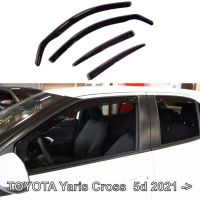Ανεμοθραύστες Heko Για Toyota Yaris Cross (2021+) 5 Πορτο - Φιμέ Χρώμα Σετ 4 Τεμάχια Εμπρός Και Πίσω 29670
