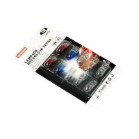 Λάμπες Αλογόνου T10 W5W 12V 5w Σε 3 Χρώματα (Μπλε, Κόκκινο, Λευκό) Σετ 10 Τεμάχια