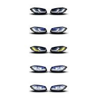 Μπροστινά Φανάρια Set Για Bmw 5 F10 /F18 11-17 G30 Look Full Led Laser Style Black Carner