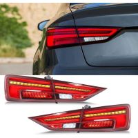 Πισινά Φανάρια Set Για Audi A3 8V 2013-2019 Sedan Led Bar Κόκκινο/Φιμέ