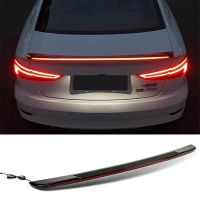 Αεροτομή Πορτ Παγκάζ Για Audi A3 8VS Sedan 12-20 GT Look Με Dynamic Led Flash/Stop Μαύρο Γυαλιστερό Από Abs Πλαστικό